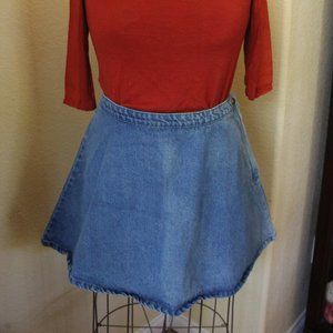 Denim Circle Skirt